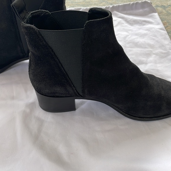 Acne Studios Black Suede Point Toe Booties size 38 - Picture 4 of 7